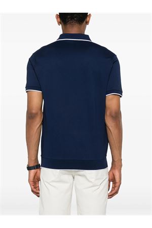 Navy blue stretch-cotton T-shirt RALPH LAUREN | 710964535005NAVY